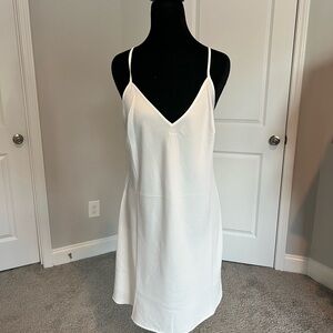 Elegant White Slip Dress